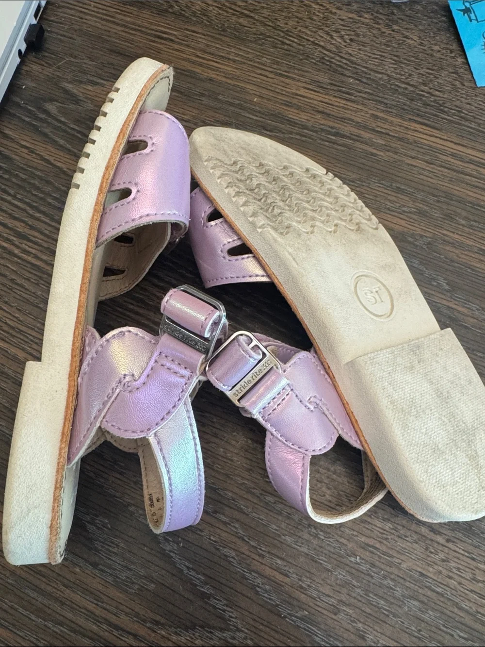 Stride Rite 360 Purple 13m Adjustable Strap Sandals
